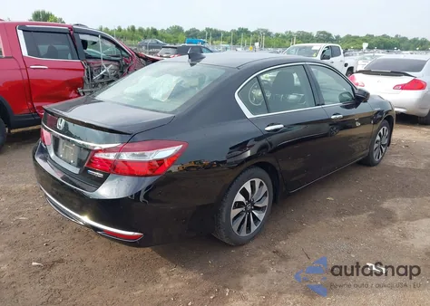 2017 Honda Accord Hybrid Ex-L из США, поврежденный, VIN JHMCR6F5XHC009807